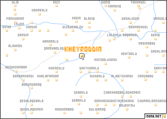 map of Kheyr od Dīn