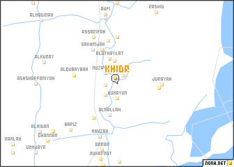 map of Khiḑr