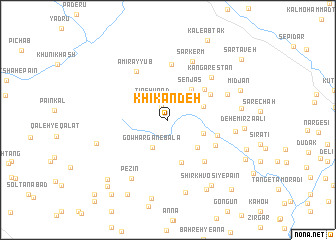 map of Khīkandeh