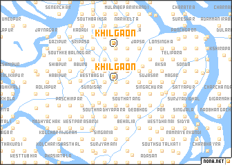 map of Khilgaon