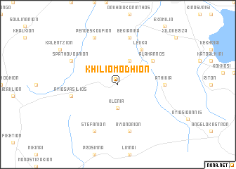 map of Khiliomódhion