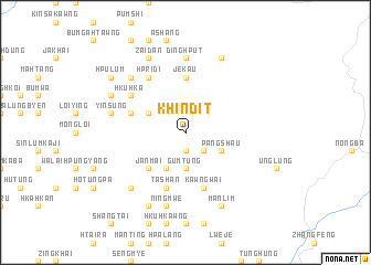 map of Khindit