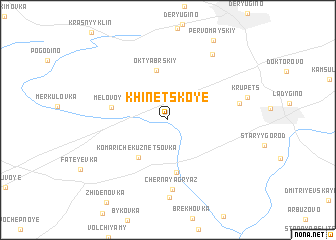 map of Khinetskoye