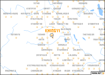 map of Khingyi