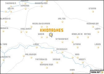 map of Khionádhes