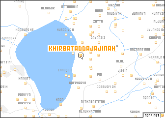 map of Khirbat ad Dajājinah