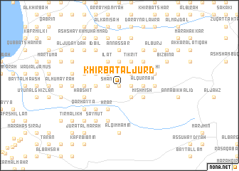 map of Khirbat al Jurd