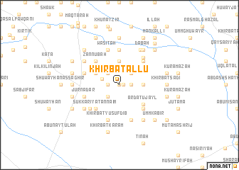 map of Khirbat ‘Allū