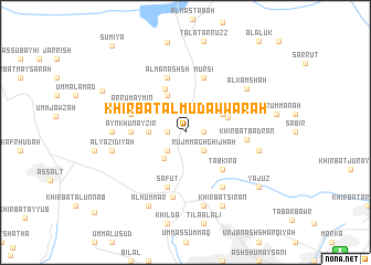 map of Khirbat al Mudawwarah