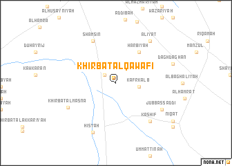 map of Khirbat al Qawāfi‘