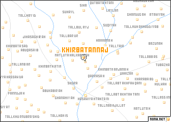 map of Khirbat an Na‘j