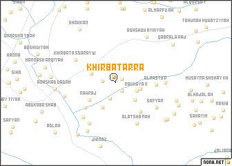 map of Khirbat ‘Arrā