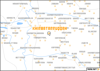 map of Khirbat ar Ruqqah