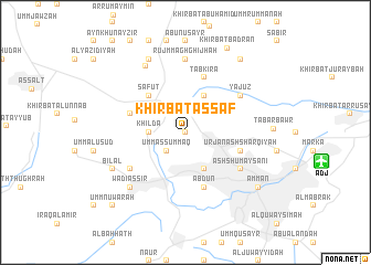 map of Khirbat ‘Assāf
