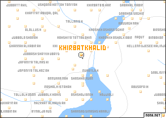 map of Khirbat Khālid