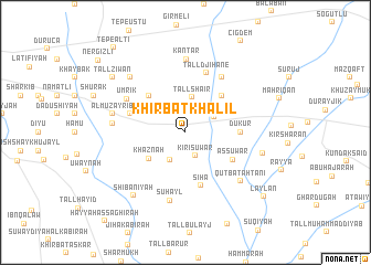 map of Khirbat Khalīl