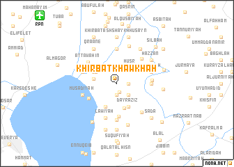 map of Khirbat Khawkhah