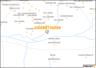 map of Khirbat Nūrah