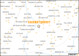 map of Khirbat Qarmīţ