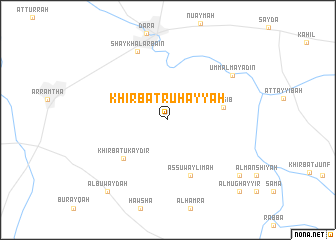 map of Khirbat Ruḩayyah