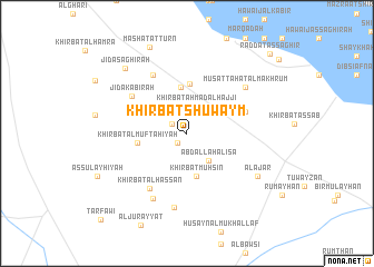 map of Khirbat Shuwaym