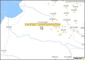 map of Khirbat Umm Rummānah