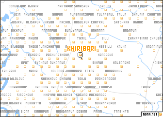map of Khiribāri