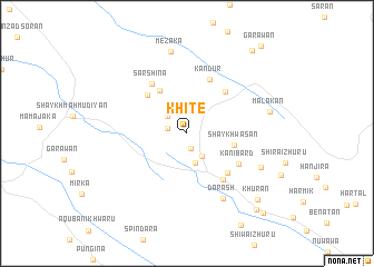 map of Khitē