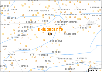 map of Khīwa Baloch
