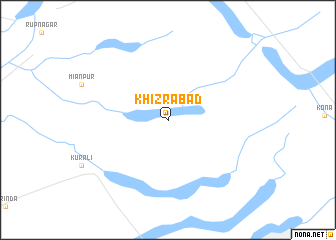 map of Khizrābād