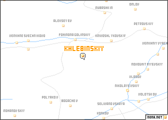 map of Khlebinskiy