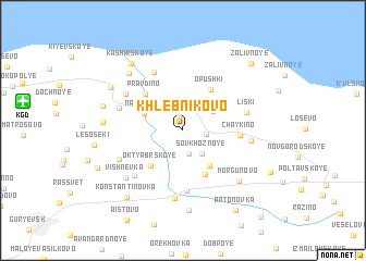 map of Khlebnikovo
