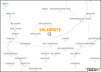 map of Khlebnoye