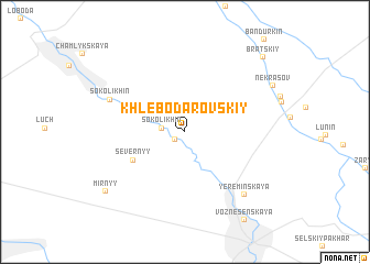 map of Khlebodarovskiy