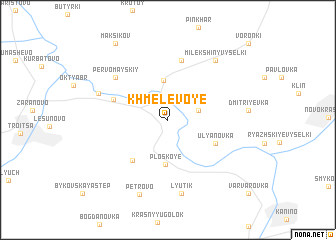 map of Khmelevoye