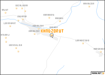 map of Khndzorut