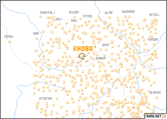 map of Khoba
