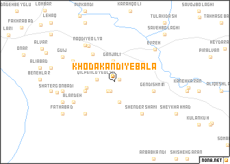 map of Khodā Kandī-ye Bālā