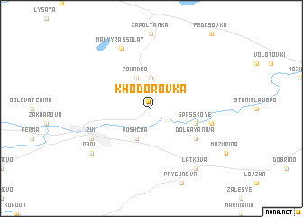 map of Khodorovka