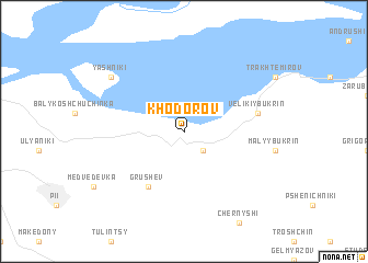 map of Khodorov