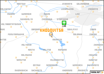 map of Khodovitsa