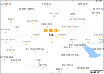 map of Khodyki