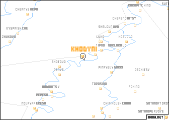 map of Khodyni