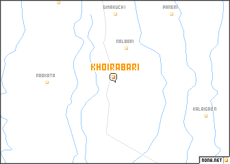 map of Khoirābāri