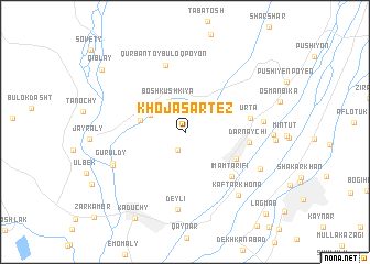 map of Khojasartez