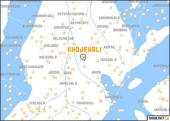 map of Khojewāli