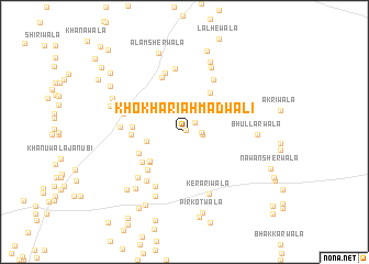 map of Khokhari Ahmadwāli