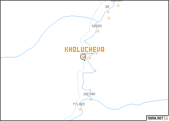 map of Kholucheva