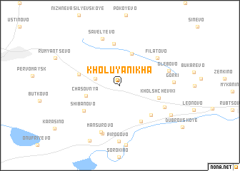 map of Kholuyanikha