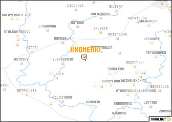 map of Khomenki